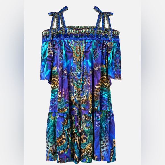 camilla a line frill dress NWT $679.00 Camilla A Line Frill Dress Coverup sz XS